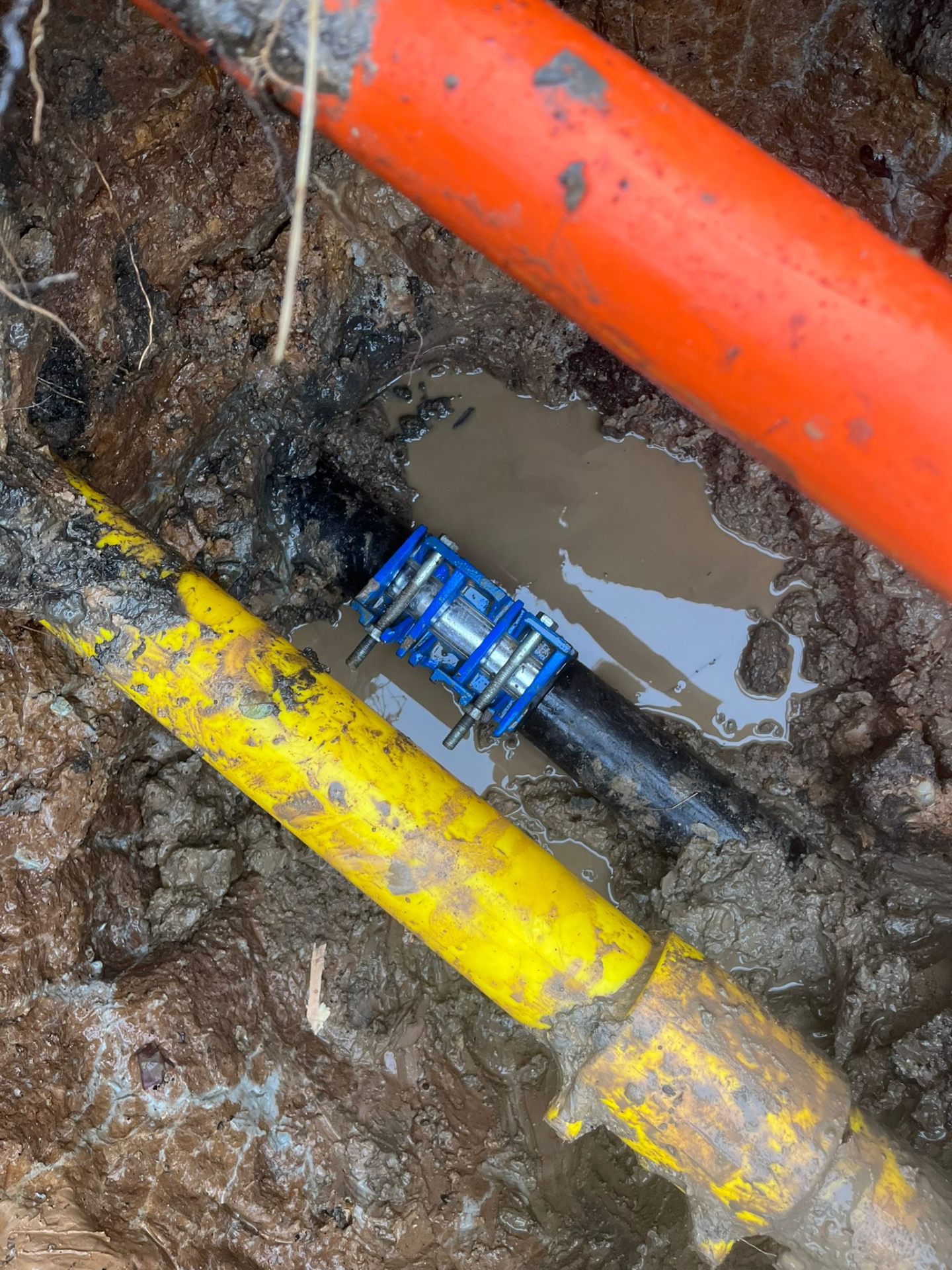 Grundomat trenchless tool in use